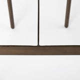 Millie Hair-on-hide Seat W/ Gold Frame Bar Stool by Mercana at Eve Furniture