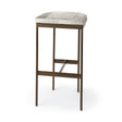 Millie Hair-on-hide Seat W/ Gold Frame Bar Stool by Mercana at Eve Furniture
