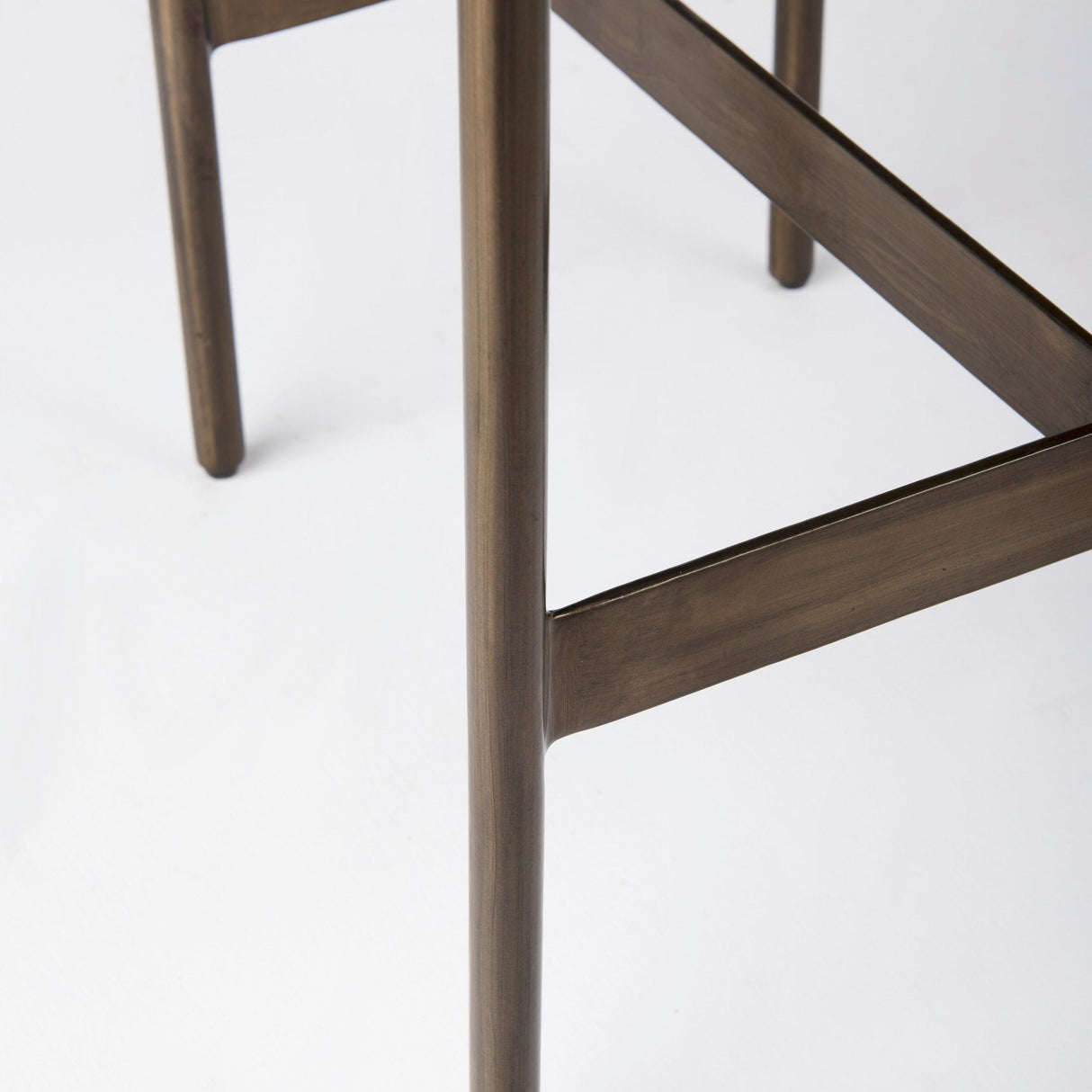 Millie Hair-on-hide Seat W/ Gold Metal Frame Counter Stool by Mercana at Eve Furniture
