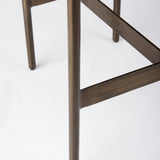 Millie Hair-on-hide Seat W/ Gold Metal Frame Counter Stool by Mercana at Eve Furniture