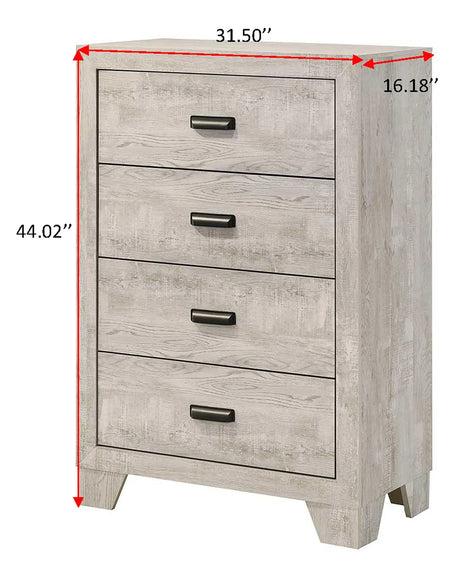 Millie White Chest by Crown Mark at Eve Furniture