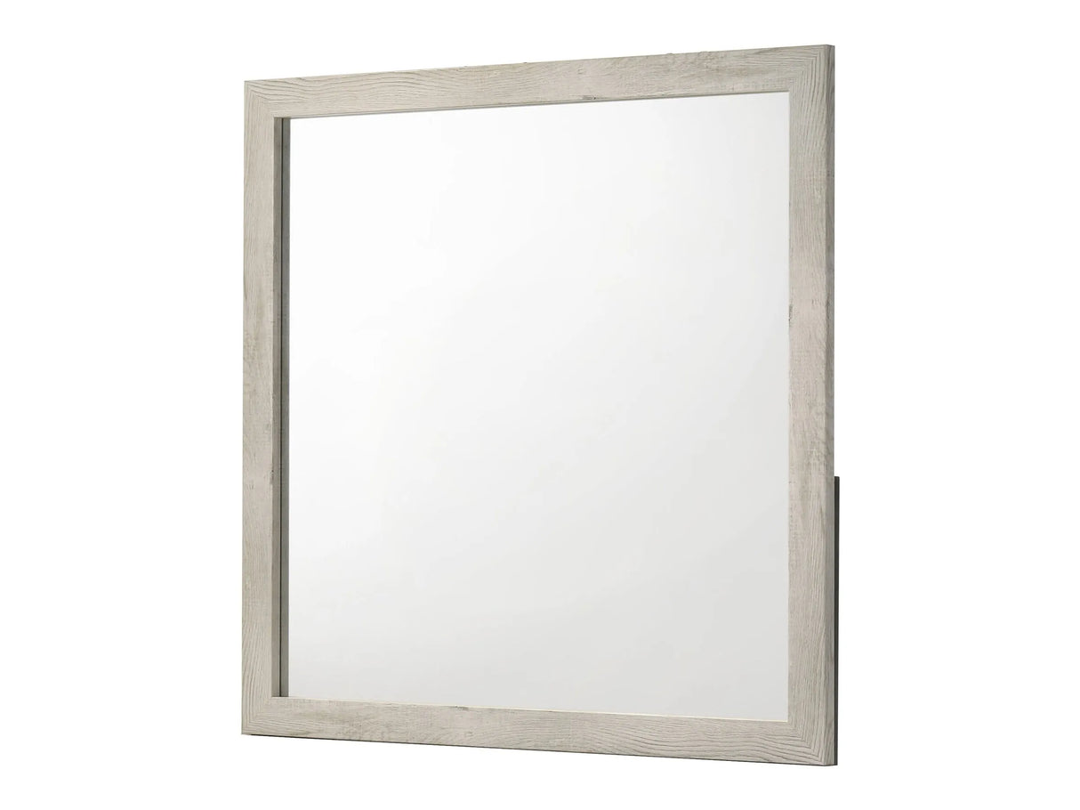 Millie White Dresser Mirror by Crown Mark at Eve Furniture