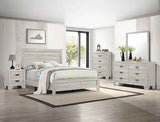 Millie Whitewash Full Panel Bed