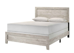 Millie Whitewash Full Panel Bed