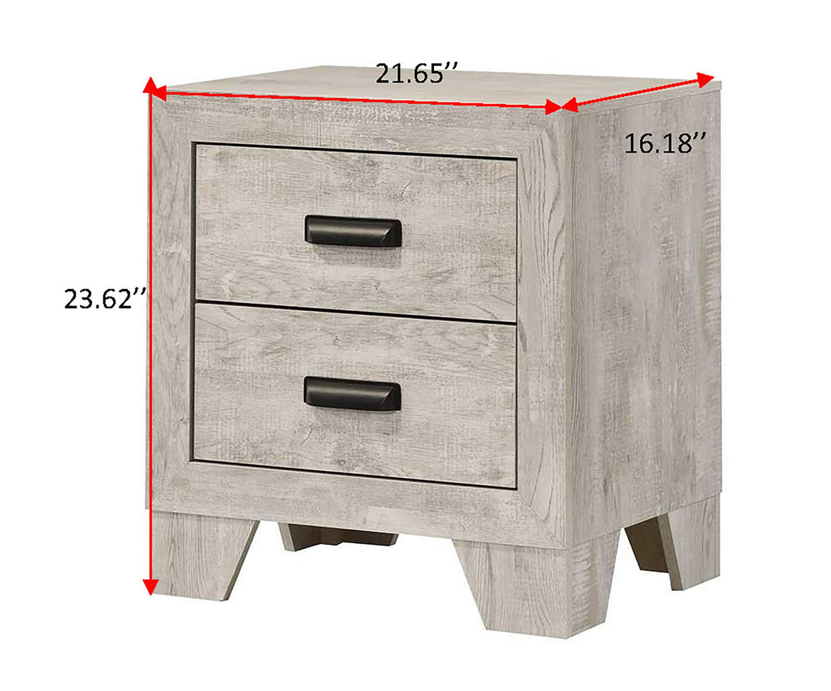 Millie Whitewash Panel Bedroom Set by Crown Mark at Eve Furniture