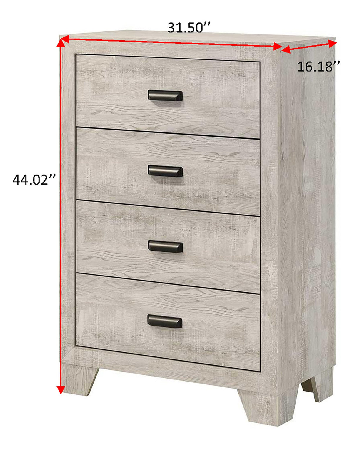 Millie Whitewash Panel Bedroom Set by Crown Mark at Eve Furniture