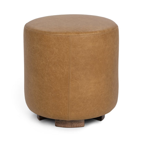 Millo 18" Round Ottoman - Sedona Brown by Classic Home at Eve Furniture
