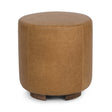 Millo 18" Round Ottoman - Sedona Brown by Classic Home at Eve Furniture