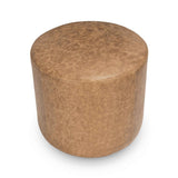 Millo Sedona Brown 18" Round Ottoman by Classic Home at Eve Furniture