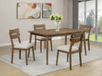 Mills Beige/Brown 5-Piece Dining Set by Crown Mark at Eve Furniture