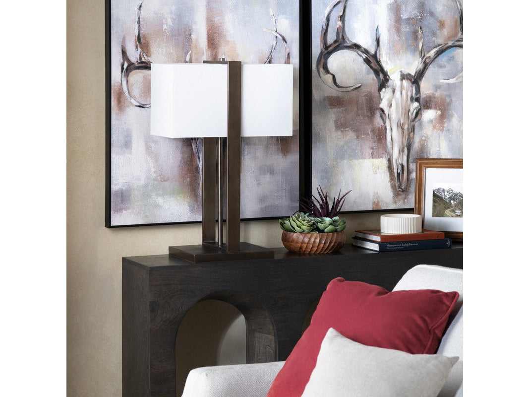 Mills Bronze Table Lamp by Crestview at Eve Furniture