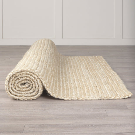 Milo Camel Color Woven Hemp Area Rug by Mercana at Eve Furniture