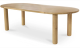 Milo Large Dining Table Oak by Moe's Home at Eve Furniture