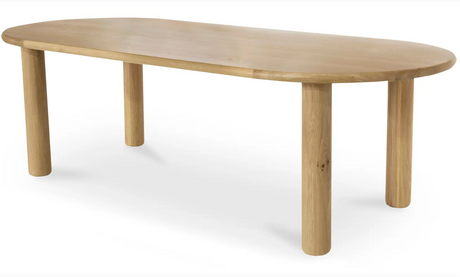 Milo Large Dining Table Oak by Moe's Home at Eve Furniture