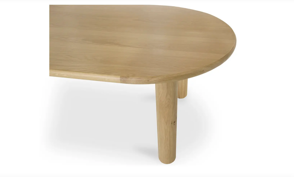 Milo Large Dining Table Oak by Moe's Home at Eve Furniture