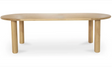 Milo Large Dining Table Oak by Moe's Home at Eve Furniture