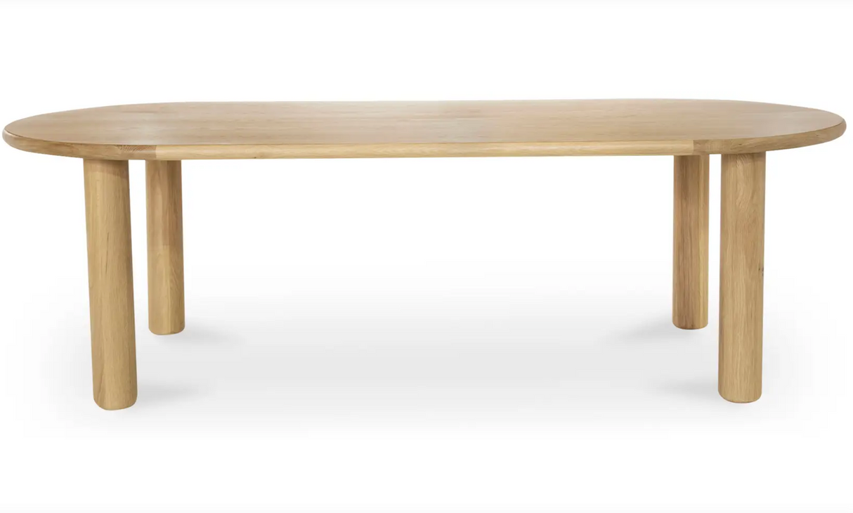 Milo Large Dining Table Oak by Moe's Home at Eve Furniture