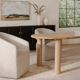 Milo Oak Large Dining Table by Moe's Home at Eve Furniture