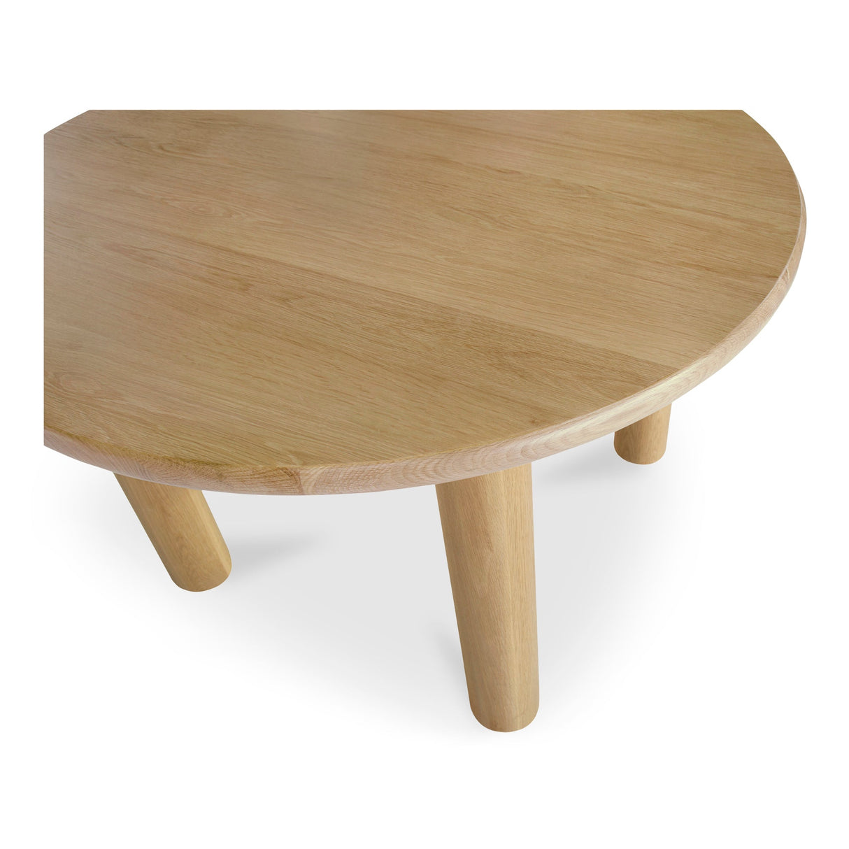 Milo Oak Round Dining Table by Moe's Home at Eve Furniture