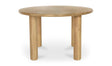 Milo Round Dining Table Oak by Moe's Home at Eve Furniture