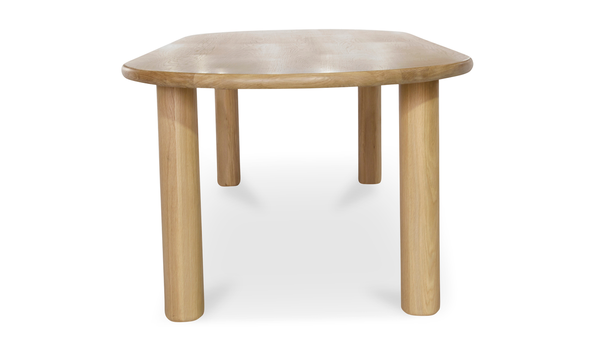 Milo Small Dining Table Oak by Moe's Home at Eve Furniture