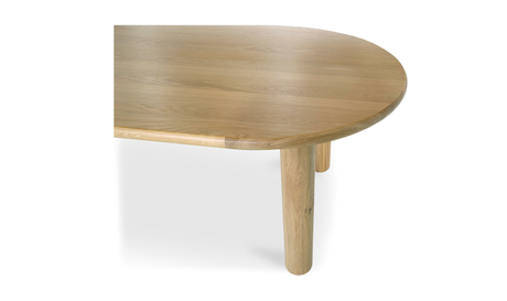 Milo Small Dining Table Oak by Moe's Home at Eve Furniture