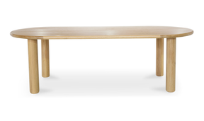 Milo Small Dining Table Oak by Moe's Home at Eve Furniture