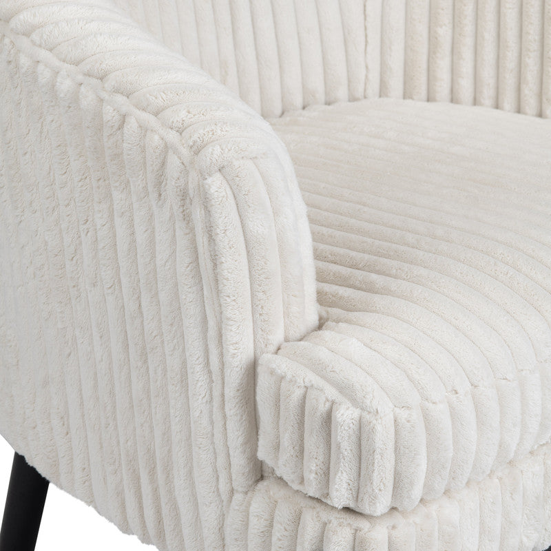 Mily White/Black Accent Chair by Crestview at Eve Furniture