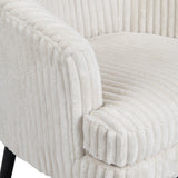 Mily White/Black Accent Chair by Crestview at Eve Furniture