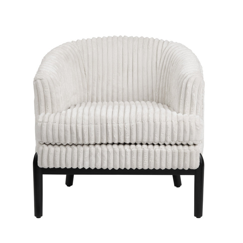 Mily White/Black Accent Chair by Crestview at Eve Furniture