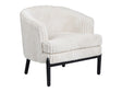 Mily White/Black Accent Chair by Crestview at Eve Furniture