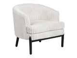 Mily White/Black Accent Chair by Crestview at Eve Furniture