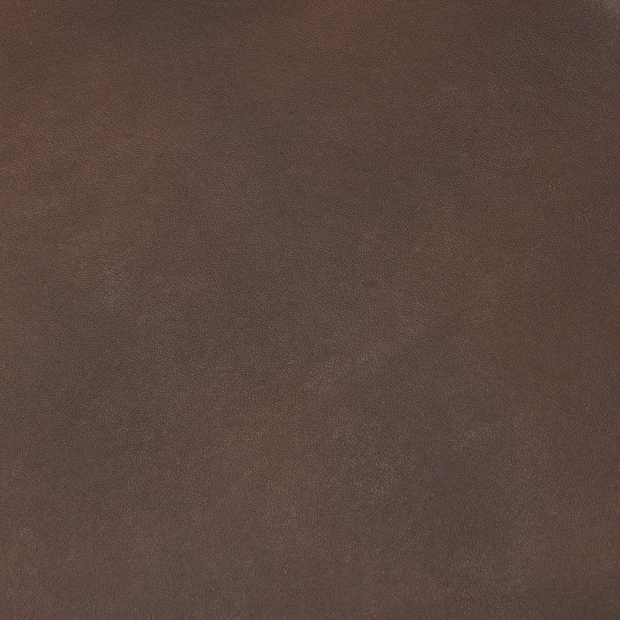 Minara Square Brown Leather Wrapped w/Wood Base Ottoman by Mercana at Eve Furniture