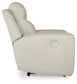 Mindanao Coconut Dual Power Leather Recliner by Ashley at Eve Furniture