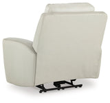Mindanao Coconut Dual Power Leather Recliner by Ashley at Eve Furniture