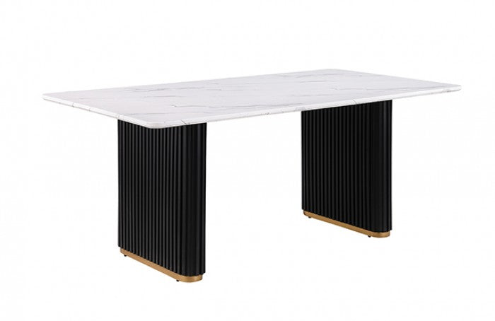 Minden Black/White 7-Piece Dining Room Set