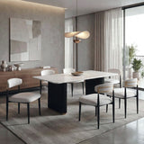 Minden Black/White 7-Piece Dining Room Set