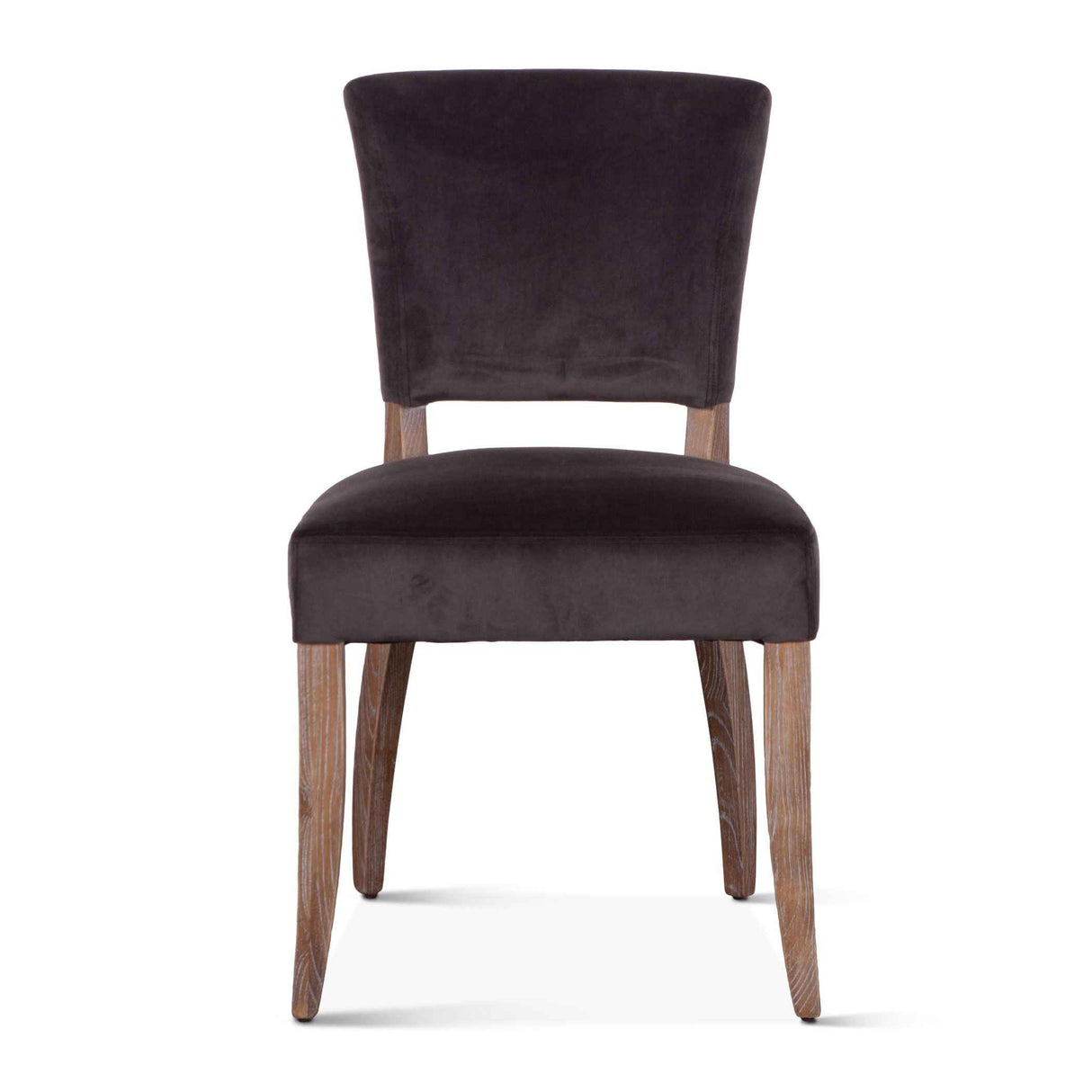 Mindy 21" Dining Chair in Asphalt Velvet with Napoleon Legs, Set of 2 by Home Trends & Design at Eve Furniture