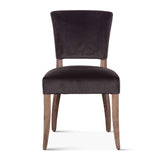 Mindy 21" Dining Chair in Asphalt Velvet with Napoleon Legs, Set of 2 by Home Trends & Design at Eve Furniture