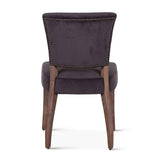 Mindy 21" Dining Chair in Asphalt Velvet with Napoleon Legs, Set of 2 by Home Trends & Design at Eve Furniture