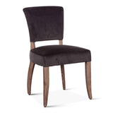 Mindy 21" Dining Chair in Asphalt Velvet with Napoleon Legs, Set of 2 by Home Trends & Design at Eve Furniture