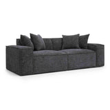 Mindy 84" Chenille Basketweave Modular Loveseat by TOV Furniture at Eve Furniture