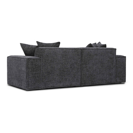 Mindy 84" Chenille Basketweave Modular Loveseat by TOV Furniture at Eve Furniture