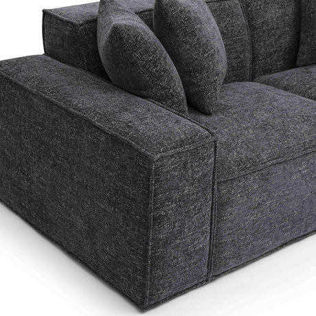 Mindy 84" Chenille Basketweave Modular Loveseat by TOV Furniture at Eve Furniture