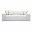 Mindy 84" Chenille Basketweave Modular Loveseat by TOV Furniture at Eve Furniture