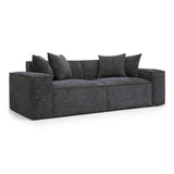Mindy Chenille Basketweave Modular Loveseat by TOV Furniture at Eve Furniture