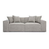 Mindy Chenille Basketweave Modular Loveseat by TOV Furniture at Eve Furniture