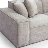 Mindy Chenille Basketweave Modular Loveseat by TOV Furniture at Eve Furniture