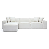 Mindy Chenille Basketweave Modular Sectional by TOV Furniture at Eve Furniture