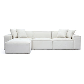 Mindy Chenille Basketweave Modular Sectional by TOV Furniture at Eve Furniture